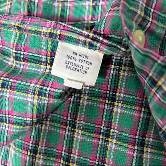 Ralph Lauren Blue Tag Pink Pony Men's Button Front Long Sleeve Shirt Medium - Picture 5 of 7